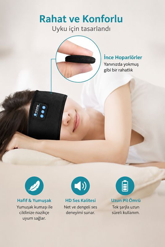 NOVAL Bluetoothlu Uyku Bandı